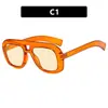 Gafas de Sol Kedun de Montura Grande Sencillas 2025 Nuevas Gafas de Sol Estilo Europeo y Americano de Moda Versátiles Retro Tendencia Estilo Callejero para Mujeres