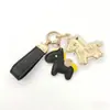 Pingente Imitação de Ouro em Forma de Cavalo, Corrente de Celular Cavalo Atrai Dinheiro, Chaveiro de Carro, Pequeno Pingente de Cavalo para Bolsa, Atacado do Fabricante