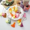 Pensamiento de siete colores nuevo estilo chino multi-cabeza doble capa borla colgante decoración caja de regalo embalaje de regalo materiales para floristería DIY