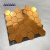 Mosaico hexagonal Baldosa Placa de aluminio y plástico Pegatina de pared nórdica Autoadhesivo Cocina Baño Pared de fondo del baño Decoración del hogar Materiales de construcción