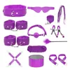 Juguetes sexuales para adultos Jiuai, accesorios SM, juguetes sexuales para parejas, bondage, látigo de cuero, tapón anal, entrenamiento del amor y provocación