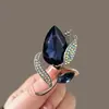 Broche de Tulipán de Cristal para Mujer, Accesorios de Solapa de Nicho de Alta Gama para Ropa, Hebilla de Cintura, Broche Corsage de Alta Gama