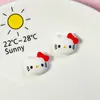 Accesorios para Joyería DIY de Gato Lindo de Dibujos Animados Personalizados Parche de Resina Cubierta Protectora para Funda de Teléfono Móvil Pasador Materiales Hechos a Mano