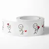 Etiquetas Creativas Lindas de Dibujos Animados, Pegatinas Selladoras para Cuadernos Infantiles, Pegatinas para Empaque de Regalo del Día de San Valentín, Pegatinas de Palitos
