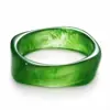 Pulseira de Resina Cor Café Tinta Lavada Retrô Europeia e Americana Bracelete Curvo Feminino Anel de Melhor Amiga Joia de Mão da Moda de Alta Qualidade Venda por Atacado