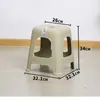 Bancos de Plástico para Uso Doméstico, Apilables, Engrosados, Modernos, Simples, Elegantes Sillas de Comedor, Sillas Duraderas