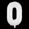 Globo digital blanco puro de 16 pulgadas, rojo tendencia INS, película de aluminio, decoración para fiesta de cumpleaños de niños y niñas, cien días