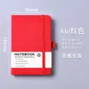 Caderno A5 com Elástico para Revenda, Caderno de Registro para Reuniões de Trabalho, Cor Sólida Simples, Caderno de Escritório de Alta Estética com Texto Impresso
