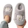 Pantuflas de algodón para mujer para otoño e invierno 2026, nuevo modelo popular para uso en casa, interior, de suela gruesa, antideslizantes, cálidas, pantuflas de algodón afelpado para mujer