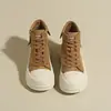 Tenis casuales para mujer, estilo retro versátil, nueva colección 2026, diseño que aumenta la altura, suela gruesa, colección de primavera, estilo de zapato de entrenamiento alemán, versátil