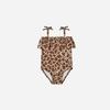 Maiô de Peça Única de Férias Estilo Ins para Meninas, Secagem Rápida, Estampa Floral com Alças, Respirável