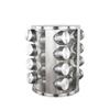 16 botellas redondas de acero inoxidable para condimentos, estante giratorio para cilindros de polvo, juego de botellas para condimentos de barbacoa, tanque de almacenamiento de botellas de polvo, dispensador de polvo