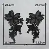 Blanco y negro I bordado de poliéster calado encaje soluble en agua para coser decoración DIY a juego accesorios para ropa accesorios para cuellos