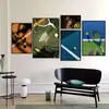 Pintura decorativa temática de tenis retro, estilo industrial, popular entre los influencers, adecuada para canchas deportivas, gimnasios interiores y áreas de descanso