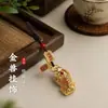 Nueva cadena para teléfono móvil estilo chino, colgante para teléfono móvil, llavero, colgante pequeño, decoración de bolso, accesorio cultural y creativo de alta gama