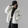 Abrigo corto marrón para mujer, nuevo estilo 2026, popular este año, estilo Maillard, cárdigan con capucha para primavera y otoño, sudadera casual