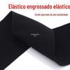 Calça com Cintura Alta Elástico Cinto Largo para Calça Preto e Branco Elástico Durável Macio para Pele Elástico Largo Faixa Elástica Plana