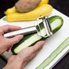 Cuchillo Pelador de Acero Inoxidable Cuchillo Pelador de Patatas Doméstico Multifuncional Pelador de Frutas y Verduras Artefacto para Hacer Seda Cocina