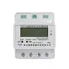 Medidor de Energia Elétrica Monofásico 4P Tipo Trilho Medidor de Comunicação 485 Dedicado para Casa de Aluguel LCD Digital Micro