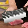 Cuchillo de Cocina, Hoja Forjada de Madera de Ala de Pollo, Cuchillo Dual de Corte y Rebanado Doméstico Afilado, Cuchillo de Rebanar, En Stock Transfronterizo con Envío Gratis