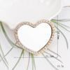 Espejo Corazón Diamante Nuevo de Sui Lian Accesorios de Joyería DIY Redondo Flor Espejo de Maquillaje Materiales de Belleza para Teléfono Móvil