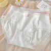 Calcinha Feminina Confortável Sem Costura Cor Macaron Tamanho Grande Cintura Média Cobre o Quadril Roupa Íntima Feminina Nude Venda por Atacado Algodão Puro no Forro