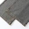 Jeans Rectos con Estampado de Letras para Hombre, Lavados y Desgastados, Moda Urbana, Hip-Hop, Frescos y Elegantes, Pantalones Sueltos de Pierna Ancha hasta el Suelo