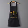 Avental para Uso na Cozinha, à Prova de Óleo, Estilo Novo, Impermeável, Moderno, Fofo, Avental de Cozinha, Roupa de Trabalho para Cozinha Doméstica