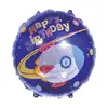 Balões de Filme de Alumínio Redondos em Inglês para Aniversário de 18 polegadas Decorações para Festa de Aniversário Infantil Balão Transfronteiriço Atacado