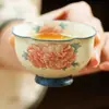 Taza de té pequeña de cerámica Jin Tang Fu Hua de fábrica para mujeres, uso personal, juego de té para el hogar, taza de degustación de té de alto valor