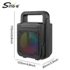 Sing-E Zqs14106Luces LED RGB de Colores Camping al Aire Libre Guía Turístico Altavoz Pequeño Bluetooth Luz Ambiental RGB