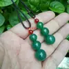 Vários Tipos de Pingentes de Feijão das Quatro Estações com Contas Redondas, Pingentes de Jade Verde Hetian, Jade com Fio de Ouro, Jade Verde Seco, Ágata, Jaspe, Calcedônia, Pingentes de Jade Vermelho do Sul