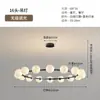 Lustre para Sala de Estar Minimalista Italiano Arte Criativa Anel Lâmpada Atmosférica Preta Vidro de Alto Padrão Feijão Mágico Lâmpada de Hall