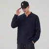 Camisa polo de punto para hombre de lino de alta gama estilo 'old money', camiseta casual nueva para primavera y otoño 2026 al por mayor