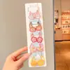 Goma para el pelo de dibujos animados de frutas de verano para niños y niñas, Cuerda para el pelo pequeña tipo 'chirrido', Accesorios para el pelo de alta elasticidad, Diadema