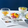 Taza de helado, taza de yogur, vaso alto para pudín, copa de postre, tazón para snacks, vaso de vidrio de alto valor para restaurantes de moda