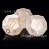 Nuevo Juego de 3 Dados de Piedra Ojo de Gato Rojo, Azul Marino, Verde Oscuro, Blanco, Rosa D12 Dados Astrológicos para Astrología