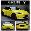 Película para Cambio de Color de Coche en Colores como Rojo Rosa, Rosa Rosa, Amarillo Maíz, Gris Acero, Naranja Coral, Rosa Té con Leche Oolong, Autorreparable para Carrocería de Coche
