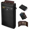 Nueva Cartera de Aluminio Más Vendida de Amazon con 70% de Descuento, Expulsión Automática de Tarjetas, Portatarjetas Antirrobo RFID y Amplio Espacio para Billetes, Cartera para Hombre