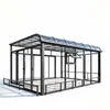 Toldo transparente à prova de chuva liga de alumínio pátio de villa protetor solar toldo translúcido fabricante atacado