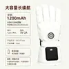 Guantes calefactables transfronterizos con ajuste de temperatura USB de tres niveles y pantalla digital, impermeables y resistentes al frío para ciclismo y esquí al aire libre en invierno