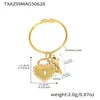 Omaca Transfronterizo Nuevo Candado de Corazón Anillo con Llave Acero de Titanio Collar Anillo Joyería que Conserva el Color Set de Collares Venta al Por Mayor
