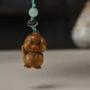 Pendente Zodiacal de Jacarandá Pingente para Celular Pendente de Bolsa Animal Cartoon Pingente Escultura em Madeira Artesanato Ornamentos Cênicos