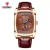 Reloj Chenxi Cx-8209 Cuadrado Hombre Vivo Fabricante Transfronterizo Calendario Luminoso Moda Reloj de Cuarzo Hombre