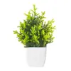 Plantas em Vasos Simuladas para Decoração de Casa, Lavanda para Mesa de Jantar, Plantas Verdes de Alecrim para Escritório, Plantas Verdes de Escritório