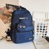 Nueva mochila resistente y duradera de gran capacidad para estudiantes de secundaria y preparatoria Mochila de pareja para estudiantes universitarios de moda estilo Hong Kong para hombre