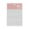 Aha ¡Sueña en Grande y Estrellas Pequeñas Lindas Pegatinas para Uñas Arte de Uñas Estrella Creciente Estilo Japonés Dorado y Plateado Negro y Blanco Decoraciones para Uñas