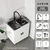 Gabinete de fregadero de acero inoxidable para cocina, fregadero integrado, gabinete de fregadero simple para el hogar, gabinete de fregadero de un o dos tazones