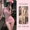Pensamientos nocturnos, lencería sensual, uniforme de enfermera de deseo puro, escote pronunciado en V sexy, cosplay ardiente, conjunto coqueto 9912