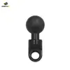 Accesorios universales de cabeza de bola de 1 pulgada, cabeza de bola de 25 mm, base de soporte para teléfono móvil de navegación, varilla de conexión, espejo retrovisor cuadrado de diamante